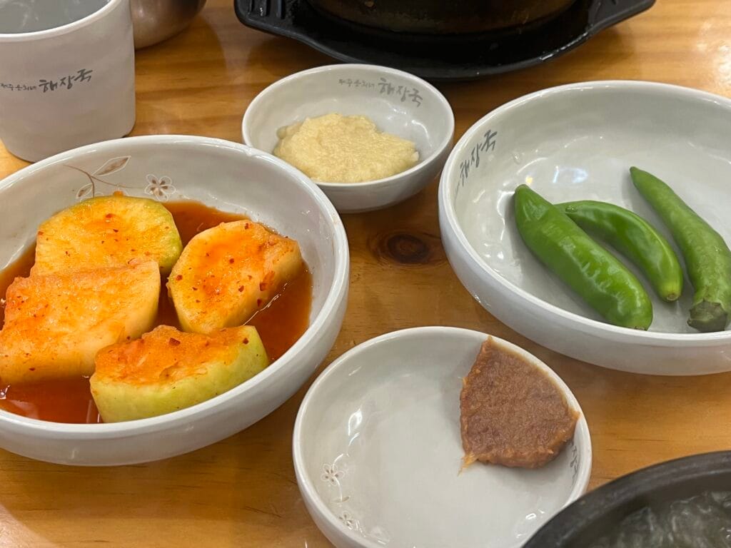 제주은희네해장국 밑반찬
